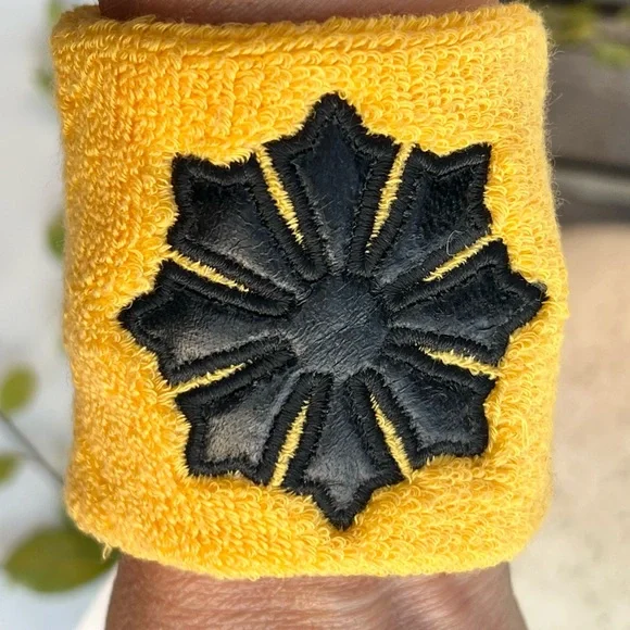 Yellow and Black Wristband - Picture 2 of 3